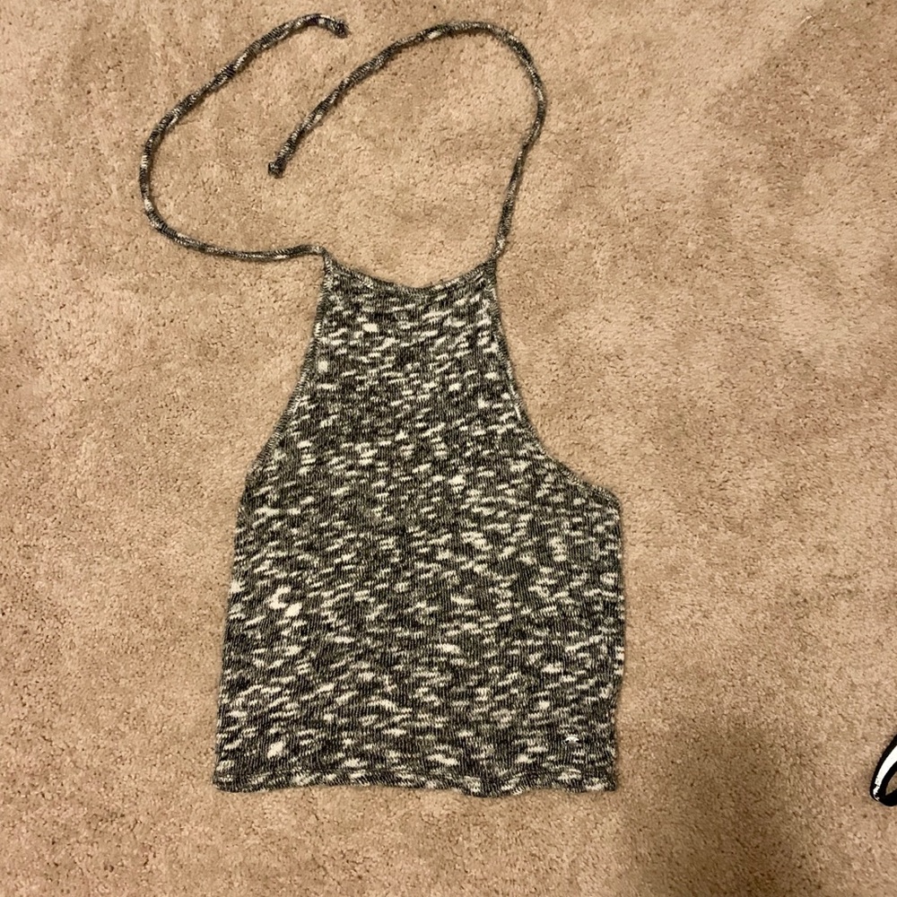 American eagle halter top with tie strings